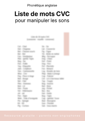 phonétique anglaise